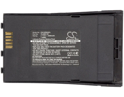 3.7V, 2000mAh, Li-Polymer Battery fits Cisco, Cp-7921, Cp-7921g, 7.4Wh
