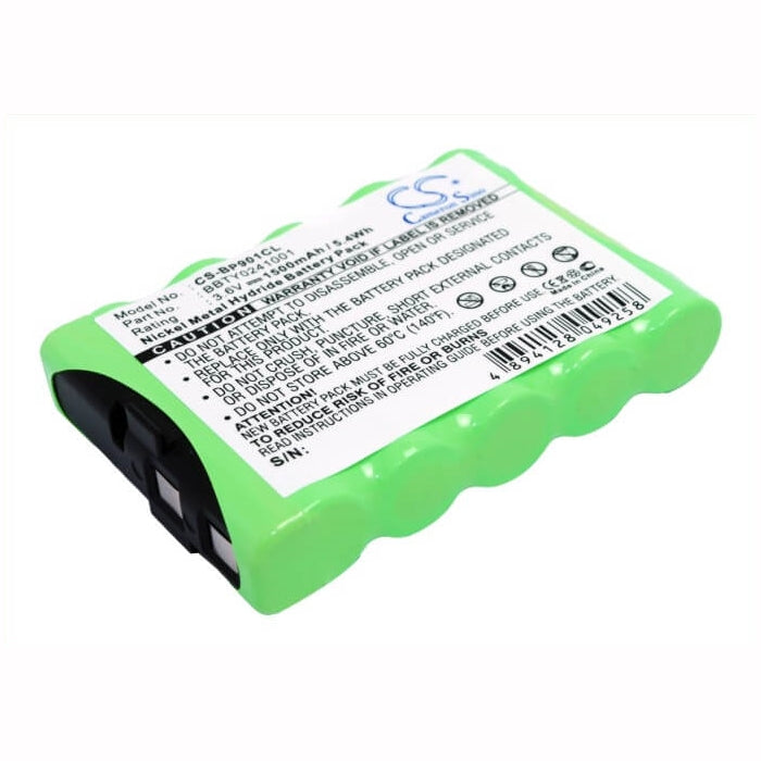 3.6V, 1500mAh, Ni-MH Battery fits Radio Shack, 18560, 239037, 5.4Wh