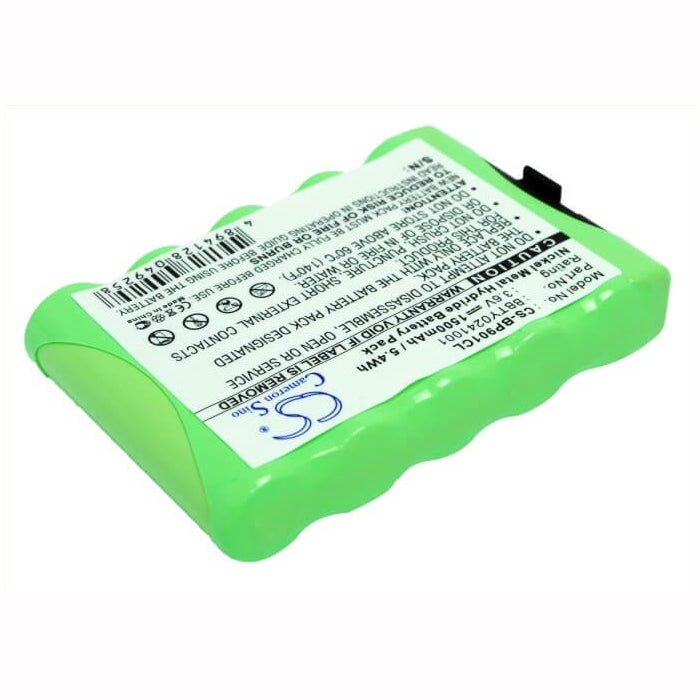 3.6V, 1500mAh, Ni-MH Battery fits Radio Shack, 18560, 239037, 5.4Wh