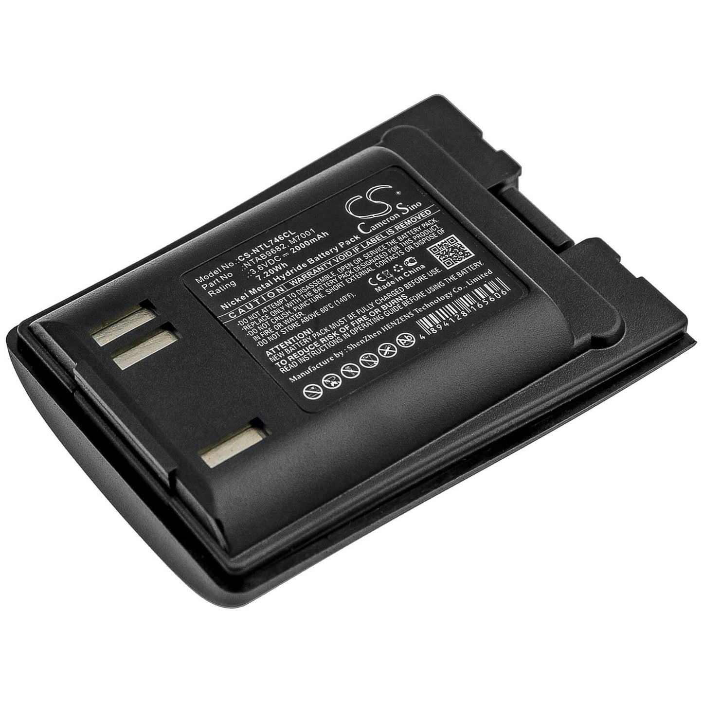 3.6V, 2000mAh, Ni-MH Battery fits Norstar, T7406, 7.2Wh