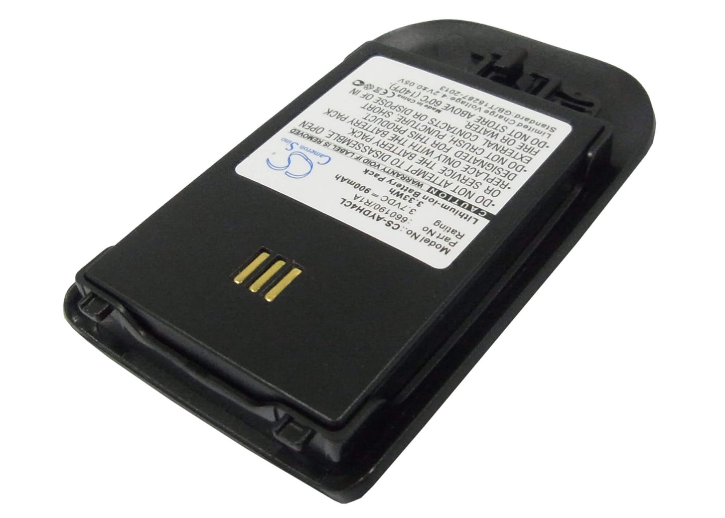 Black, 3.7V, 900mAh, Li-ion Battery fits Alcatel, Omnitouch 8118, Omnitouch 8128, 3.33Wh