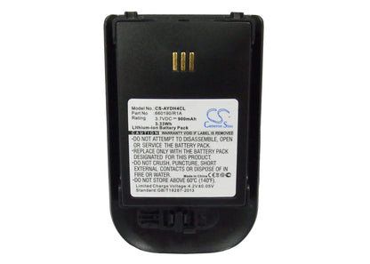 CS-AYDH4CL, Cordless Phone 3.7V, 900mAh, Li-ion Battery fits Innovaphone, Ip62, Ip63, 3.33Wh