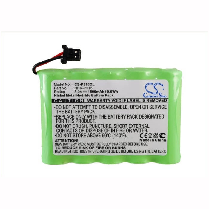 6.0V, 1500mAh, Ni-MH Battery fits Panasonic, Kx-tg4500, Kxtg4500b, 9Wh