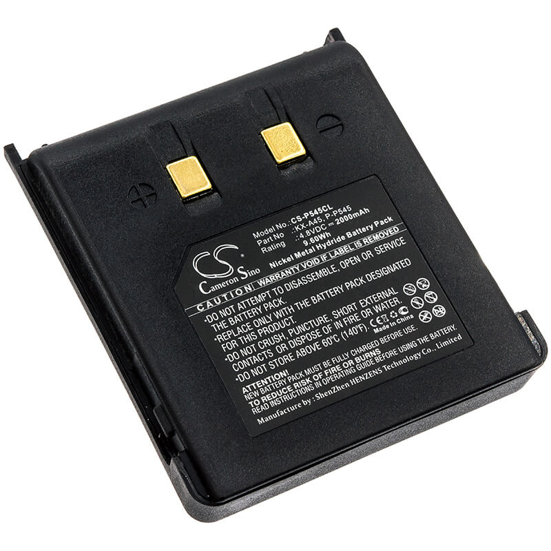 4.8V, 2000mAh, Ni-MH Battery fits Panasonic, A48ar, A48bl, 9.6Wh