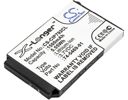 CS-CIP792CL, Cordless Phone 3.7V, 1500mAh, Li-ion Battery fits Cisco, 7026g, 74-5468-01, 5.55Wh