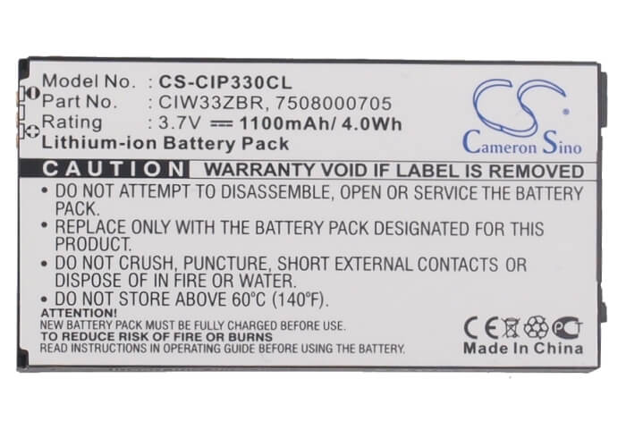 3.7V, 1100mAh, Li-ion Battery fits Cisco, Linksys Wip330, Wip330, 4.07Wh