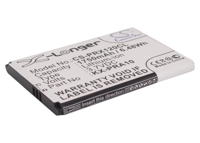 3.7V, 1750mAh, Li-ion Battery fits Panasonic, Kx-prx110, Kx-prx110gw, 6.475Wh