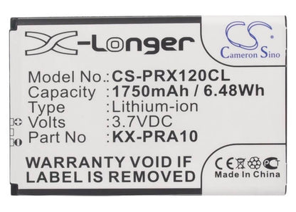 3.7V, 1750mAh, Li-ion Battery fits Panasonic, Kx-prx110, Kx-prx110gw, 6.475Wh
