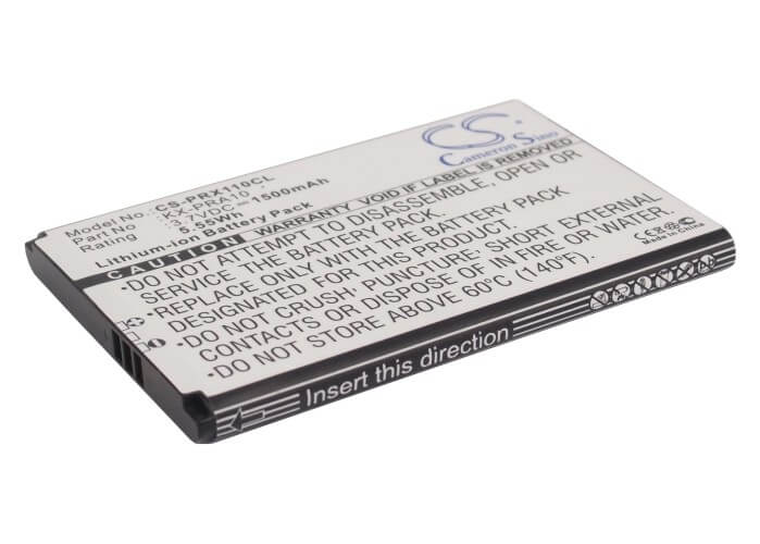 3.7V, 1500mAh, Li-ion Battery fits Panasonic, Kx-prx110, Kx-prx110gw, 5.55Wh