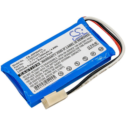 3.7V, 1300mAh, Li-ion Battery fits Jablocom, Gdp-04, Gdp-04a, 4.81Wh