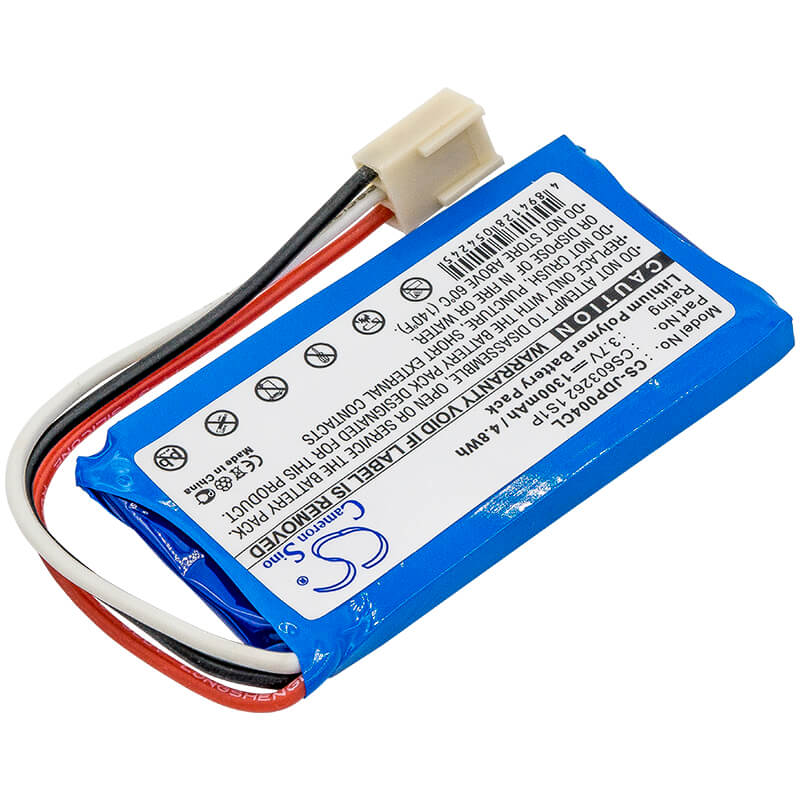 3.7V, 1300mAh, Li-ion Battery fits Jablocom, Gdp-04, Gdp-04a, 4.81Wh