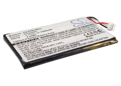3.7V, 1200mAh, Li-Polymer Battery fits Philips, S10a, S10a/38, 4.44Wh