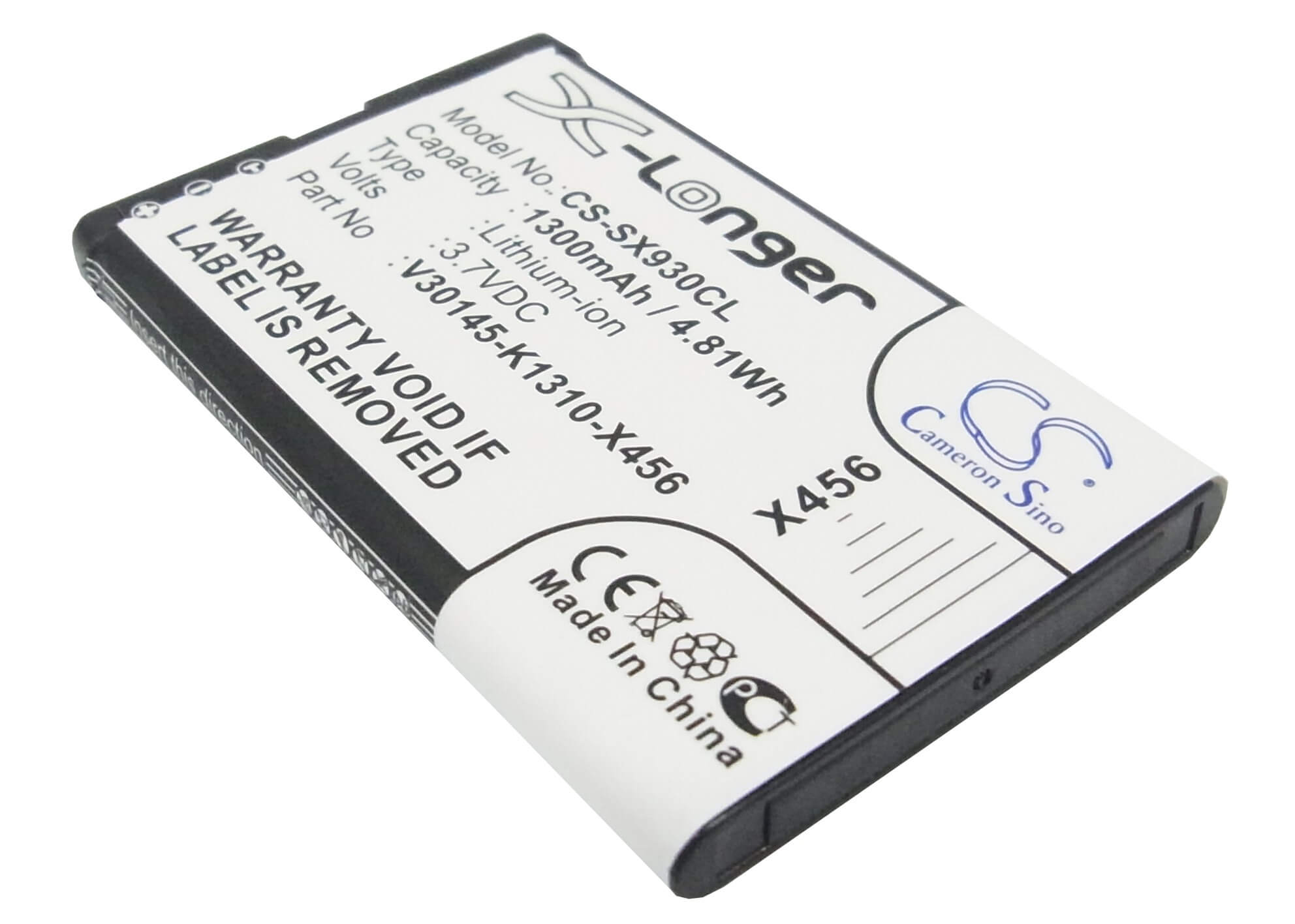 3.7V, 1300mAh, Li-ion Battery fits Telekom, Speedphone 701, 4.81Wh