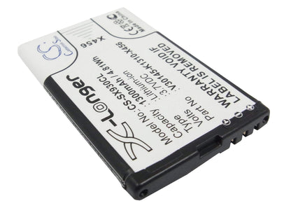 3.7V, 1300mAh, Li-ion Battery fits Telekom, Speedphone 701, 4.81Wh
