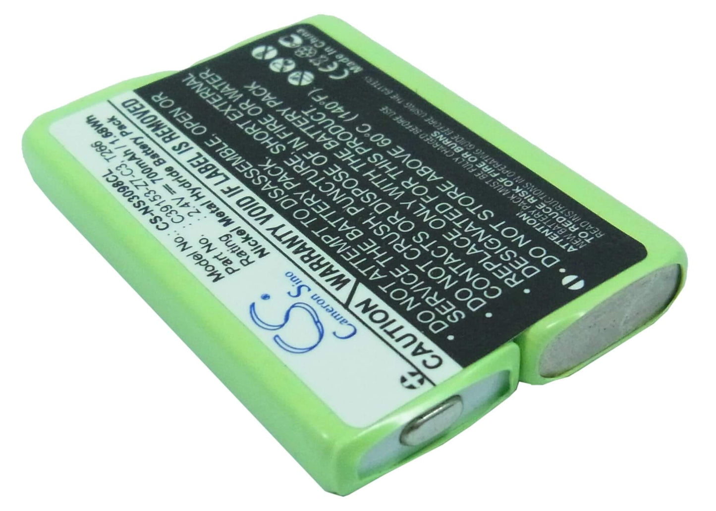 2.4V, 700mAh, Ni-MH Battery fits T-sinus, Bc101590, Ns-3098, 1.68Wh
