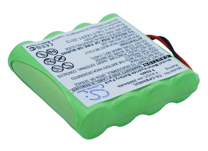 4.8V, 2000mAh, Ni-MH Battery fits Universel, Aa X 4, 9.6Wh