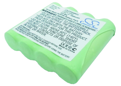 4.8V, 1800mAh, Ni-MH Battery fits Cobra, Cp 486s, 8.64Wh