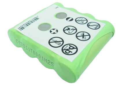 4.8V, 1800mAh, Ni-MH Battery fits Urmet, Zeffiro 3, 8.64Wh