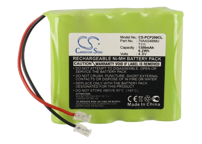 4.8V, 1300mAh, Ni-MH Battery fits Gp, 70aas4bmu, T111, 6.24Wh