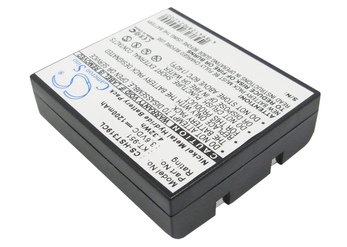 3.6V, 1200mAh, Ni-MH Battery fits Hagenuk, Digicell, Digicell Cx, 4.32Wh