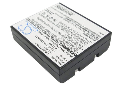 3.6V, 1200mAh, Ni-MH Battery fits Europhone, 56812, 4.32Wh