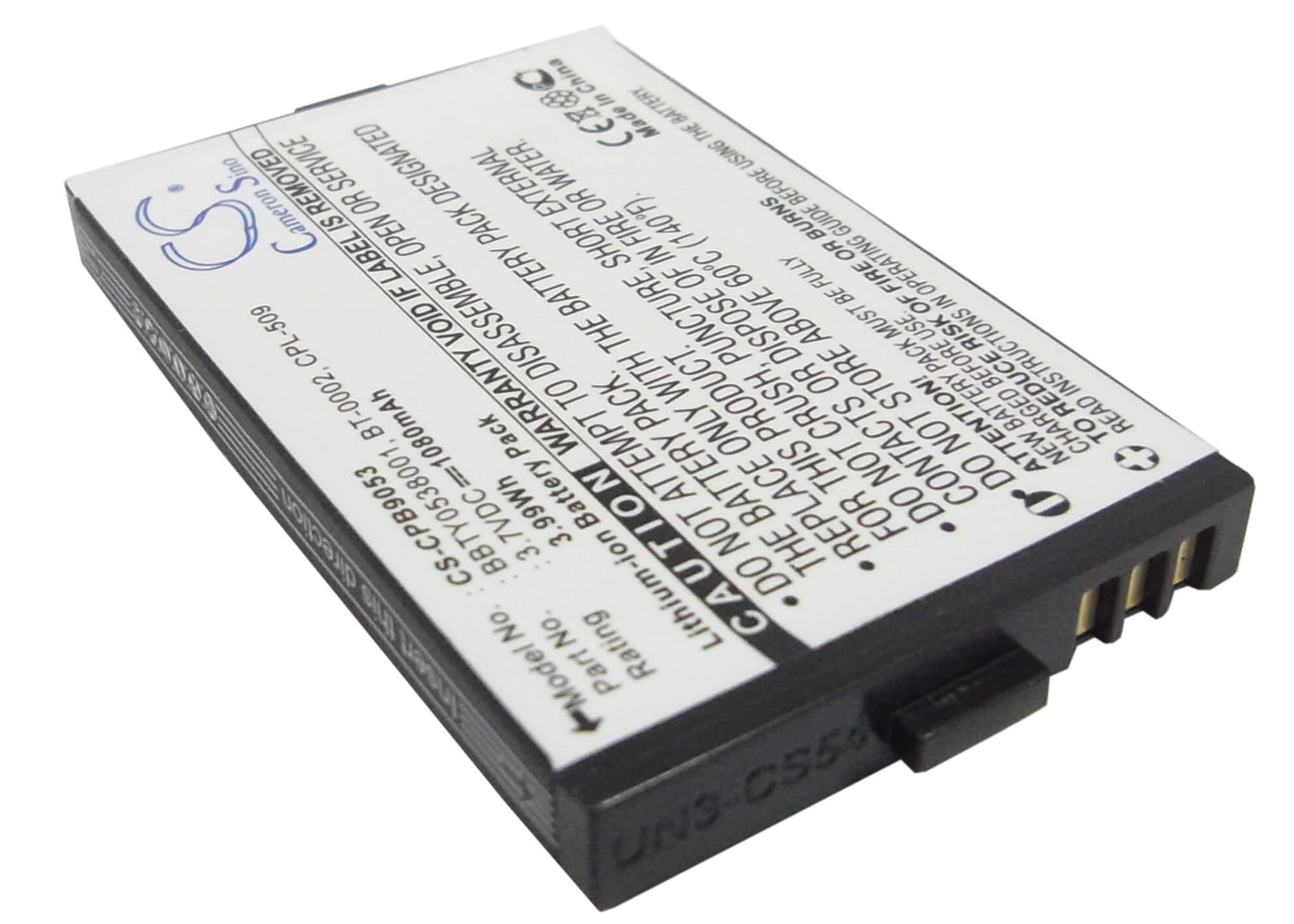 3.7V, 1080mAh, Li-ion Battery fits Uniden, Elbt585, Elbt-585, 3.996Wh