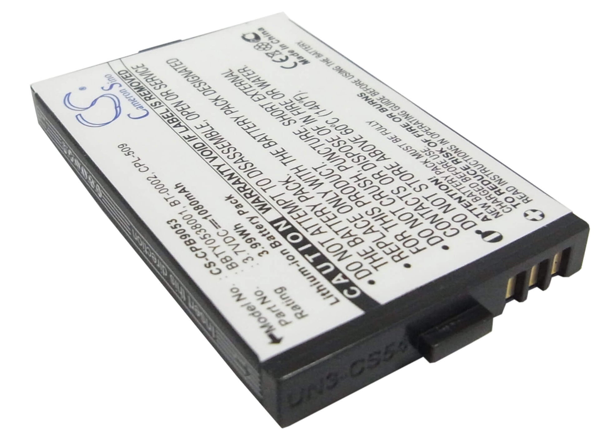 3.7V, 1080mAh, Li-ion Battery fits Uniden, Elbt585, Elbt-585, 3.996Wh