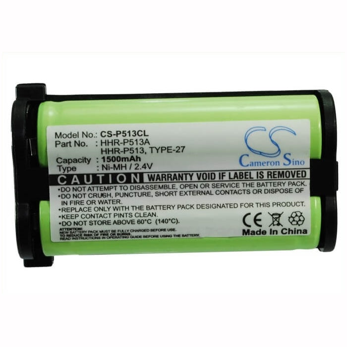 2.4V, 1500mAh, Ni-MH Battery fits Radio Shack, 23-967, 43-9030, 3.6Wh