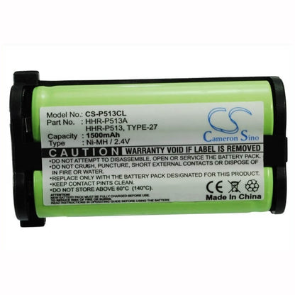 2.4V, 1500mAh, Ni-MH Battery fits Ge, 26423, 86423, 3.6Wh