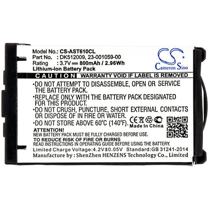 3.7V, 800mAh, Li-ion Battery fits Mitel, 600d, 2.96Wh
