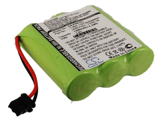 3.6V, 1200mAh, Ni-MH Battery fits Sanyo, Ges-pcm02, 4.32Wh
