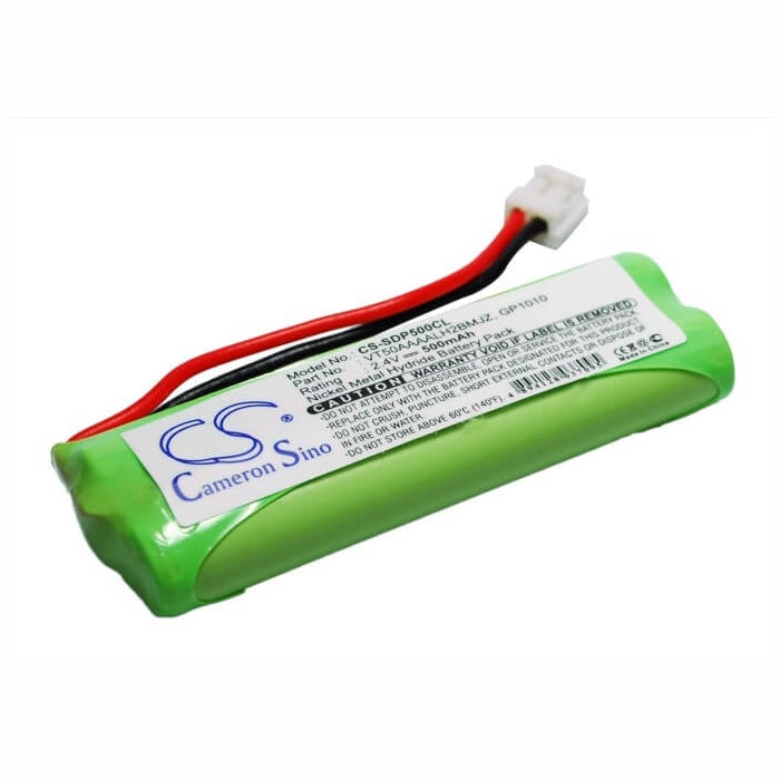 2.4V, 500mAh, Ni-MH Battery fits Gp, Gp1010, 1.2Wh