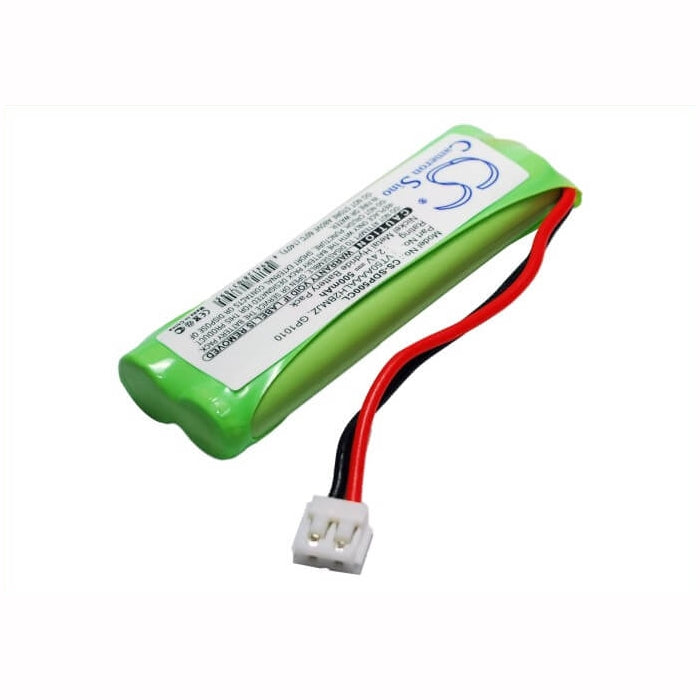 2.4V, 500mAh, Ni-MH Battery fits Gp, Gp1010, 1.2Wh