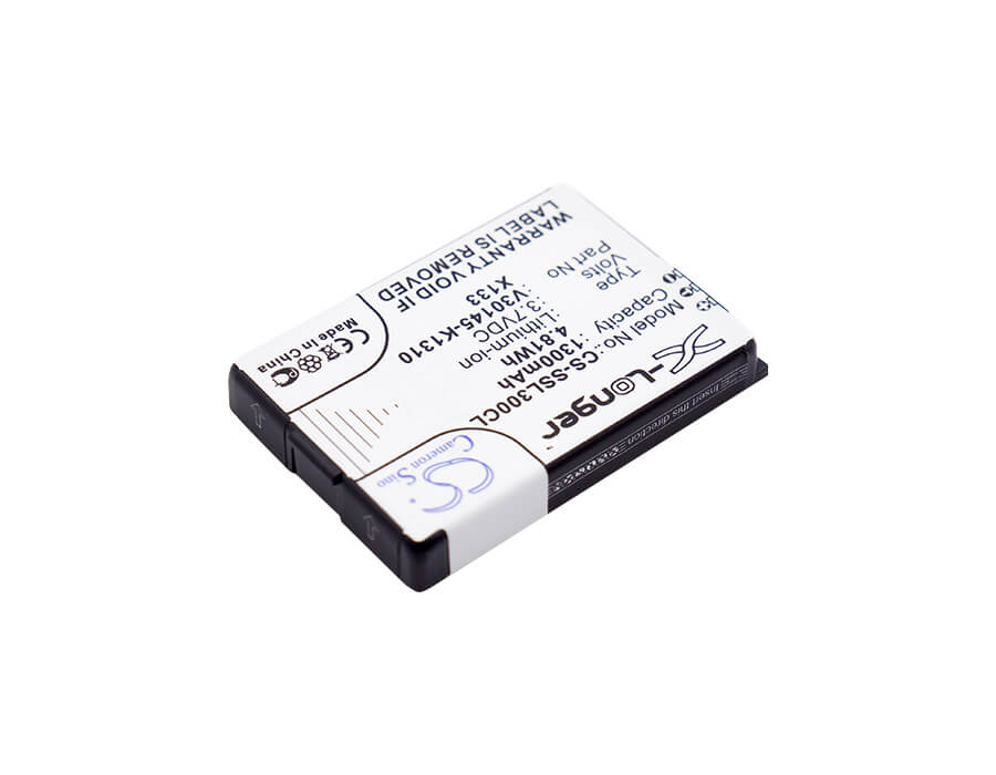 3.7V, 1300mAh, Li-ion Battery fits Siemens, Active M1, Gigaset 4000 Micro, 4.81Wh