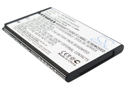 3.7V, 650mAh, Li-ion Battery fits Swissvoice, Epure, Epure Fulleco Duo, 2.405Wh