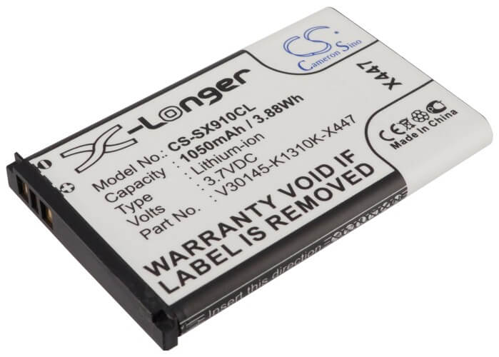 3.7V, 1050mAh, Li-ion Battery fits Siemens, Gigaset Sl910, Gigaset Sl910a, 3.885Wh