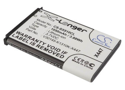 3.7V, 1050mAh, Li-ion Battery fits Siemens, Gigaset Sl910, Gigaset Sl910a, 3.885Wh
