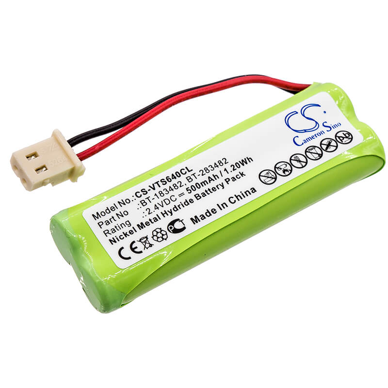 2.4V, 500mAh, Ni-MH Battery fits V Tech, 89134801, Cs6114, 1.2Wh