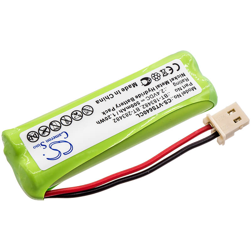 2.4V, 500mAh, Ni-MH Battery fits V Tech, 89134801, Cs6114, 1.2Wh