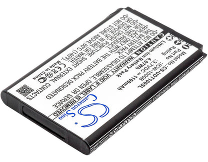 3.7V, 1100mAh, Li-ion Battery fits Unidata, Wpu-7700, Wpu-7800, 4.07Wh