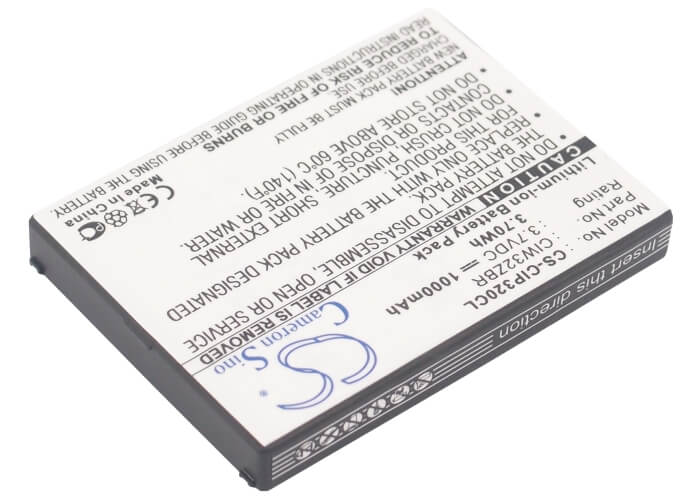 3.7V, 1000mAh, Li-ion Battery fits Cisco, Linksys Wip300, Wip320, 3.7Wh