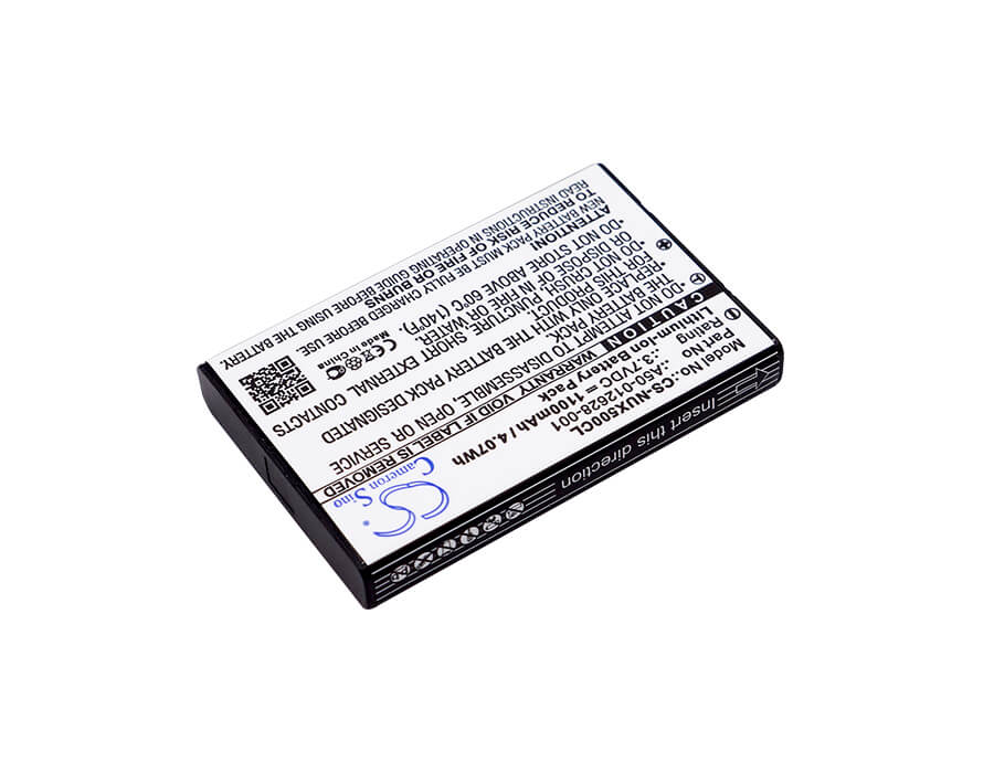 3.7V, 1100mAh, Li-ion Battery fits Nec, 910052, 910092, 4.07Wh