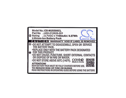 3.7V, 1100mAh, Li-ion Battery fits Nec, 910052, 910092, 4.07Wh