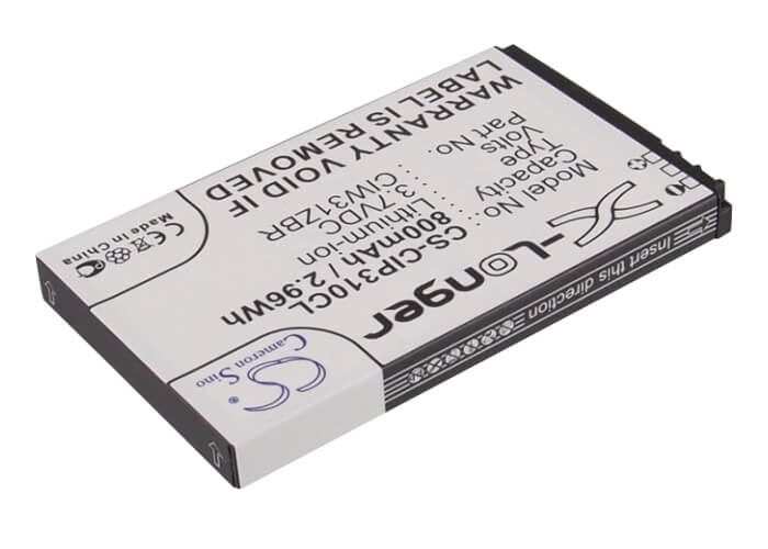 3.7V, 800mAh, Li-ion Battery fits Cisco, Linksys Wip310, Wip310, 2.96Wh