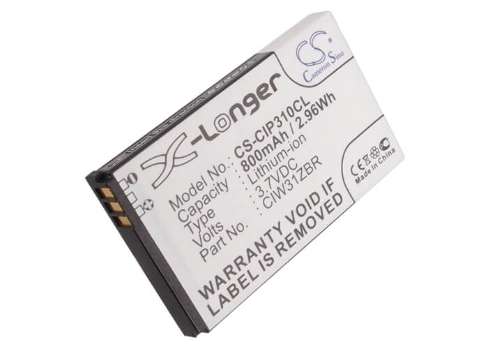 3.7V, 800mAh, Li-ion Battery fits Cisco, Linksys Wip310, Wip310, 2.96Wh