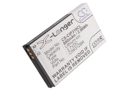 3.7V, 800mAh, Li-ion Battery fits Cisco, Linksys Wip310, Wip310, 2.96Wh