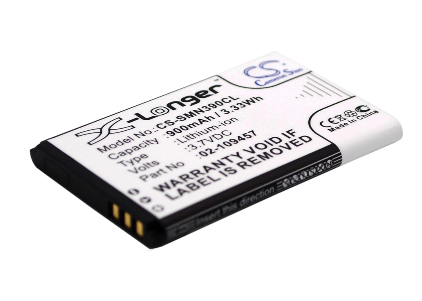 3.7V, 900mAh, Li-ion Battery fits Swisstone, Bbm 320, Bbm 320c, 3.33Wh
