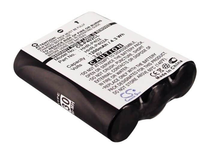 3.6V, 1200mAh, Ni-MH Battery fits Radio Shack, 23-965, 43-9002, 4.32Wh