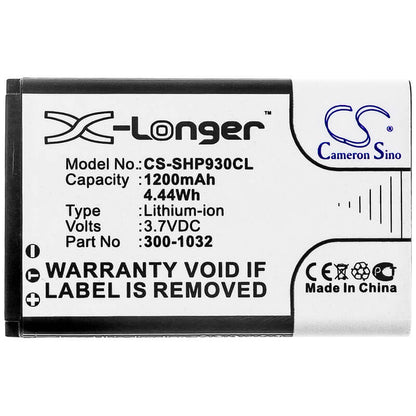 3.7V, 1200mAh, Li-ion Battery fits Shoretel, Ip930d, 4.44Wh