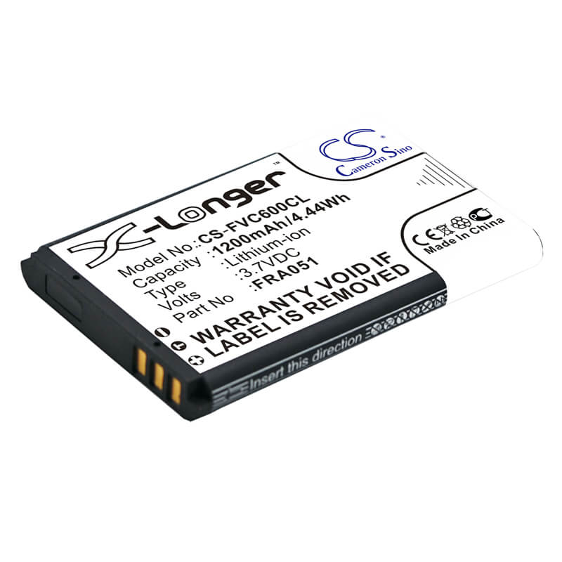 3.7V, 1200mAh, Li-ion Battery fits Fritz!fon, C6, C6 Dect, 4.44Wh